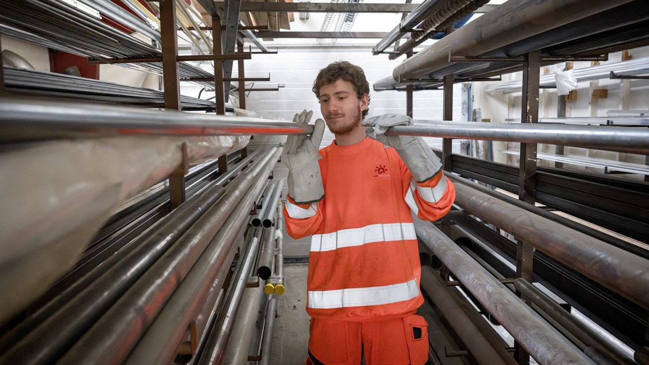 Mathias er aktiv på sin arbejdsplads